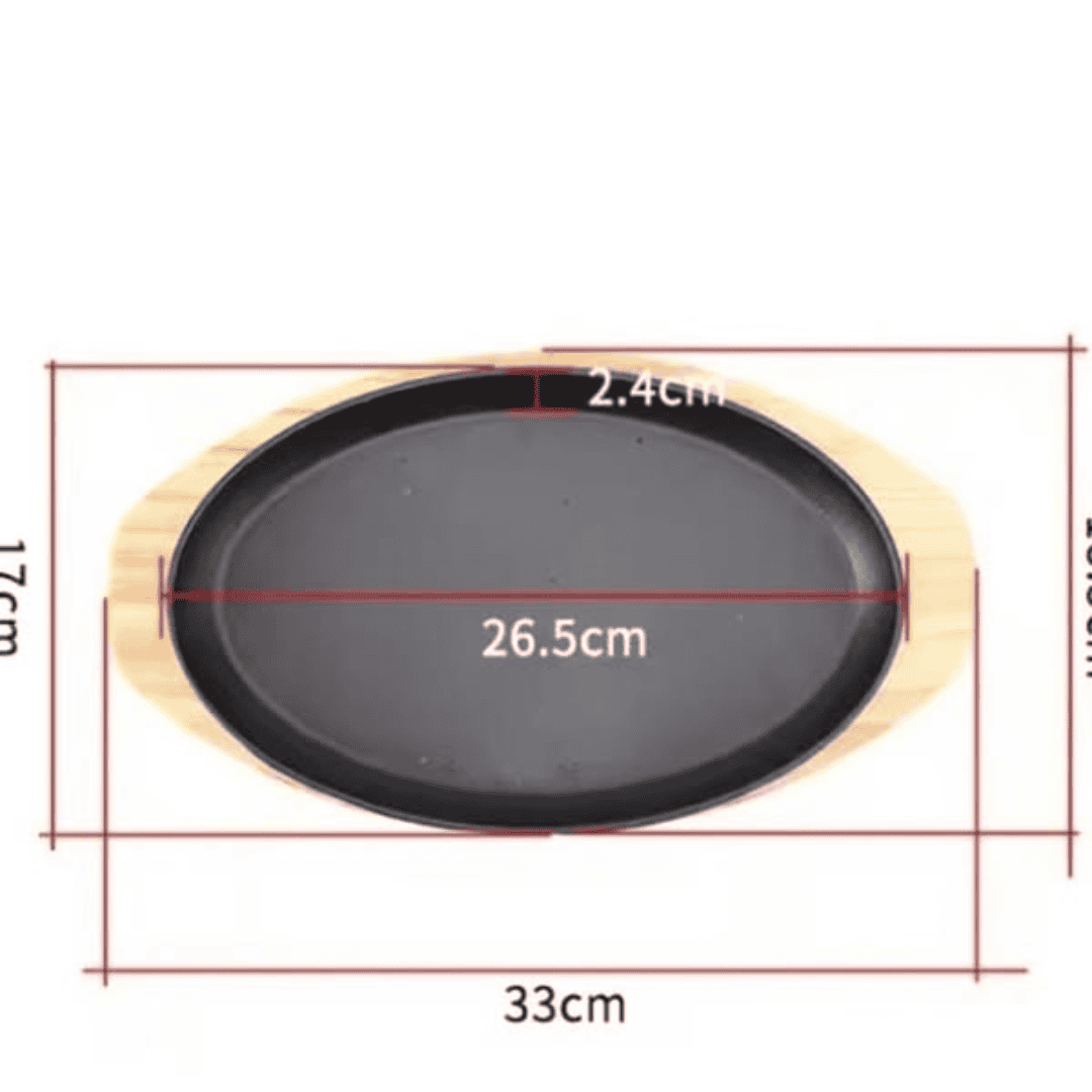 Heavy Gauge 1kg Sizzling Plate