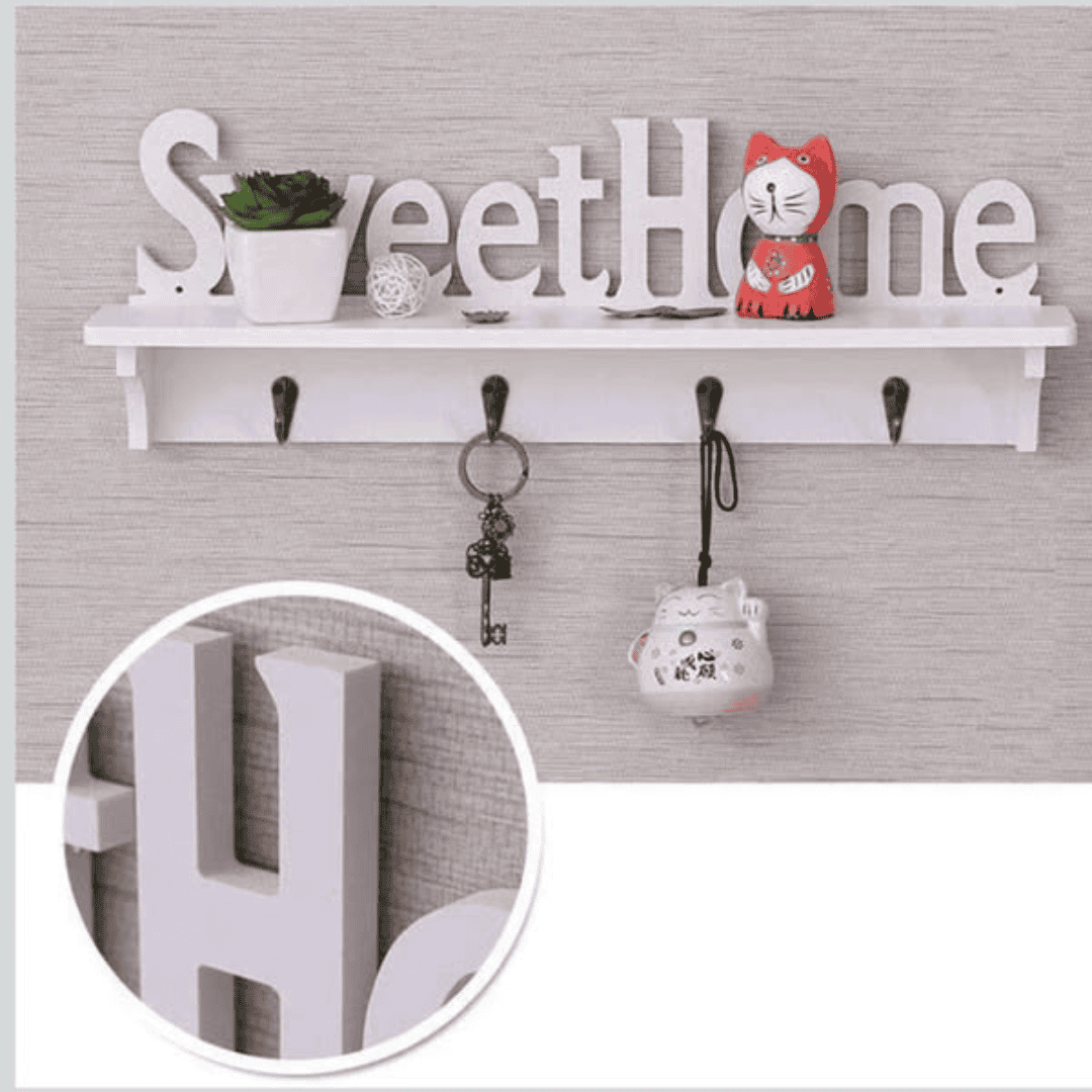 Key Holder Sweet Home Wall Mounted Rack