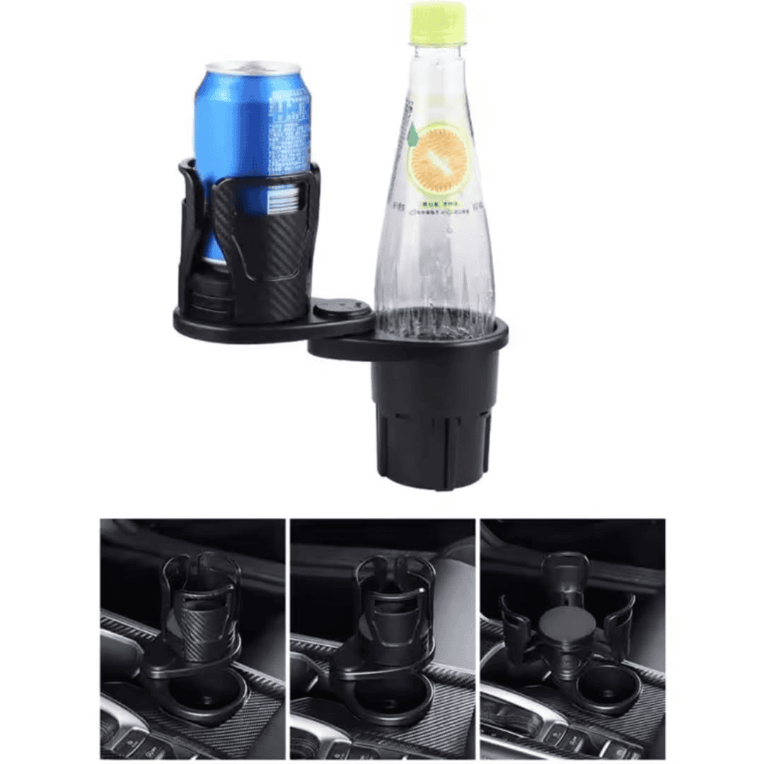 Expandable Dual Slot Car Cup Holder