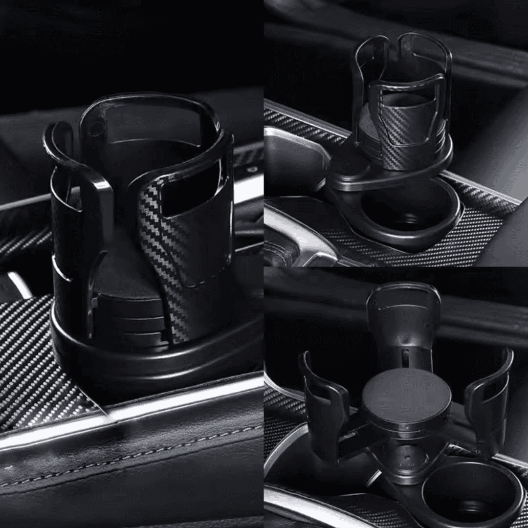 Expandable Dual Slot Car Cup Holder