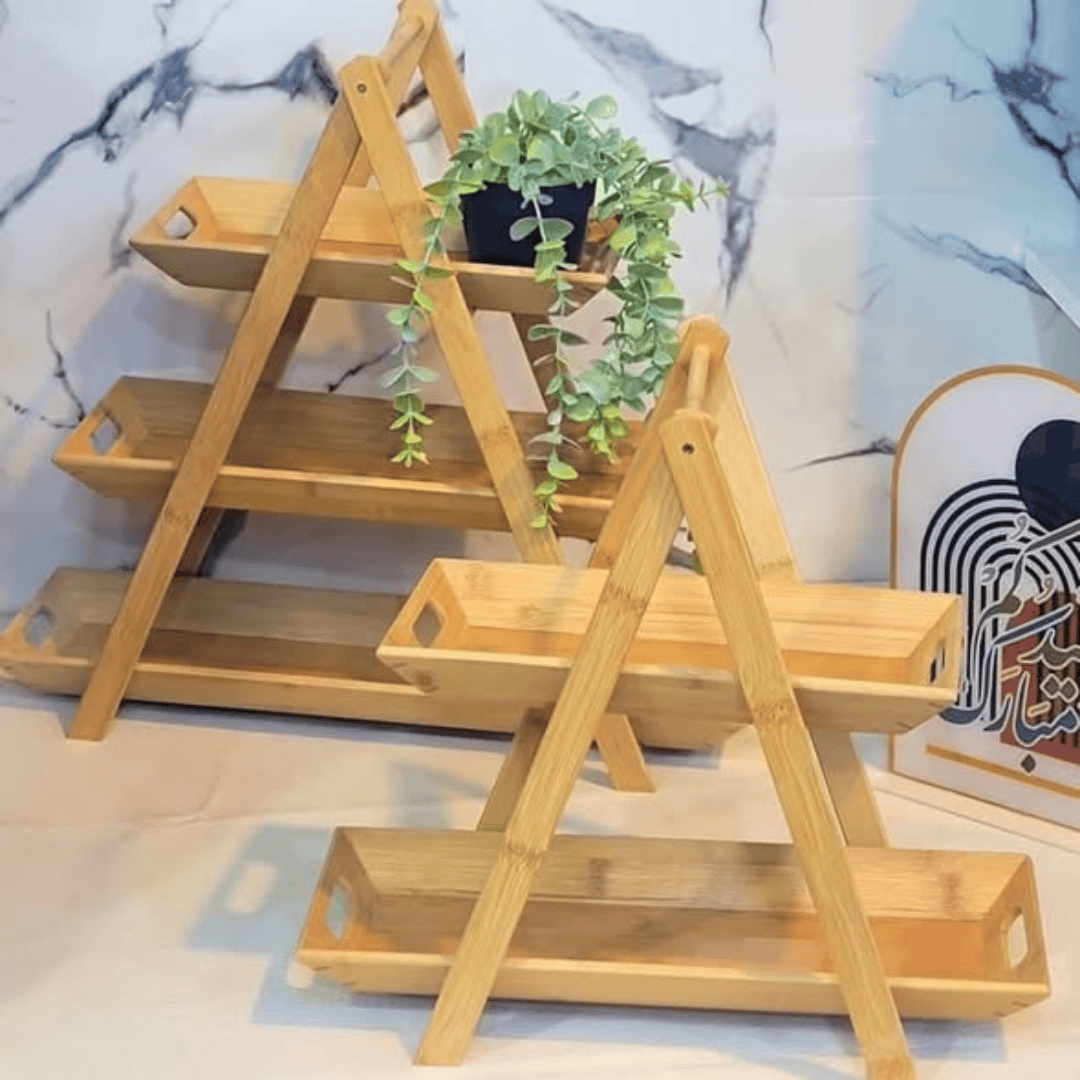 3 Tier Bamboo Tray