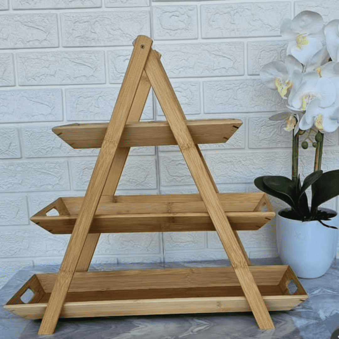 3 Tier Bamboo Tray