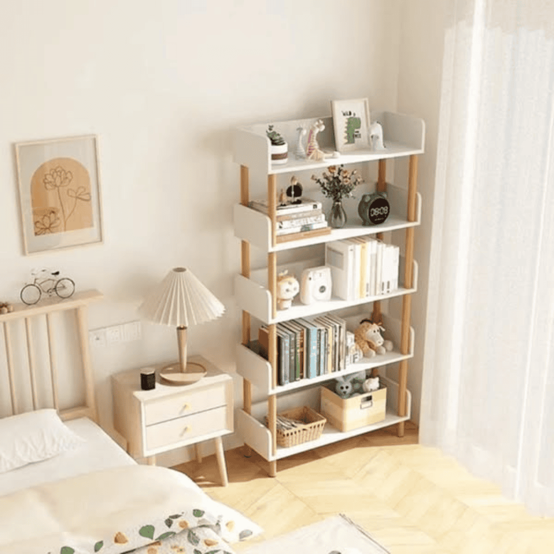 Multi-Purpose Bamboo Bookshelf