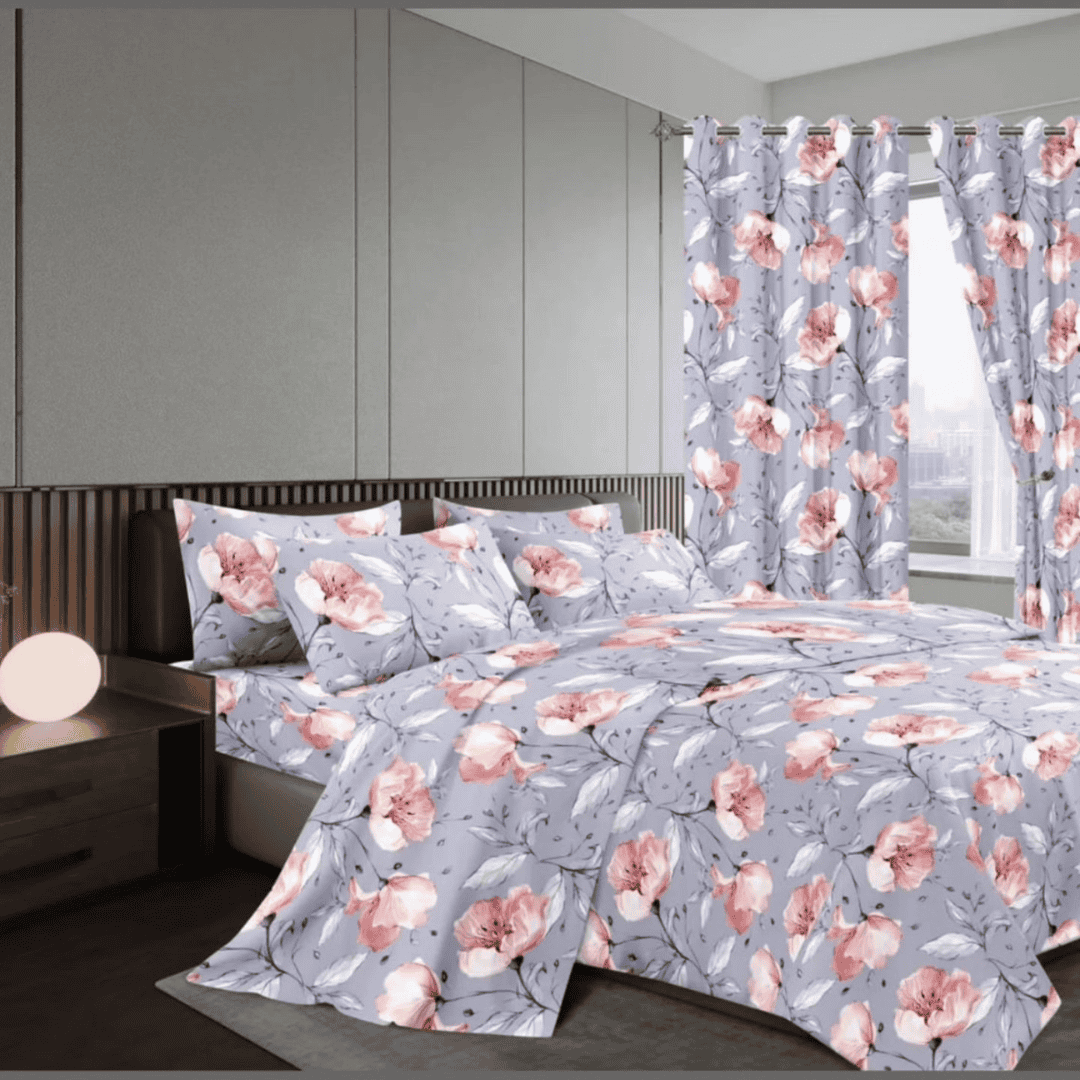 Woolen Duvet with Matching Curtains