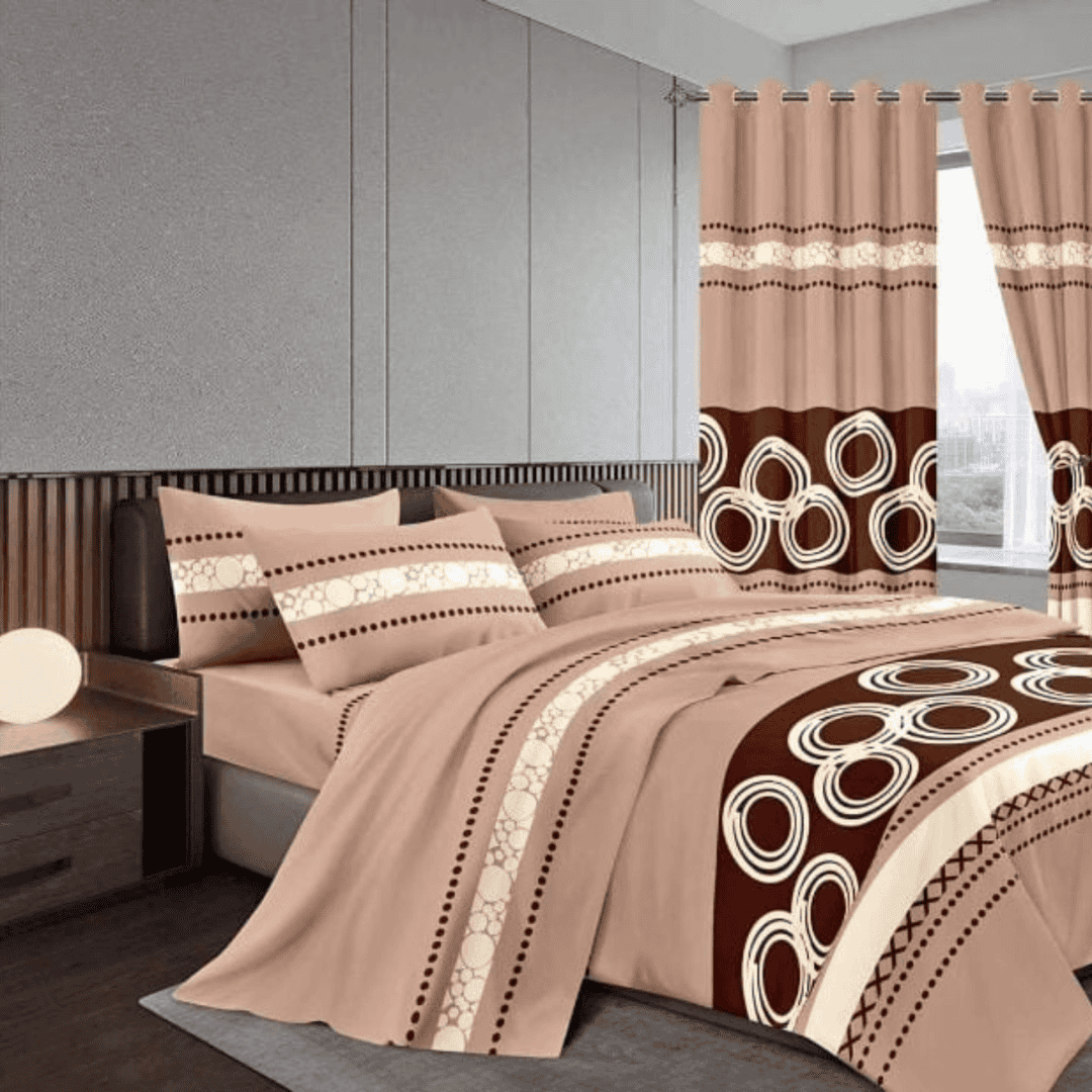 Woolen Duvet with Matching Curtains
