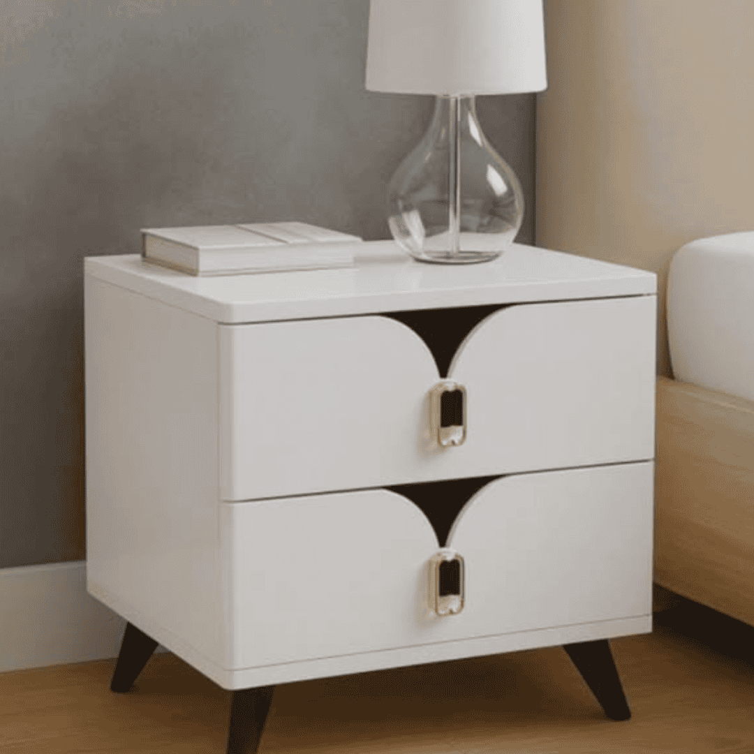Two Drawer Bedside Table