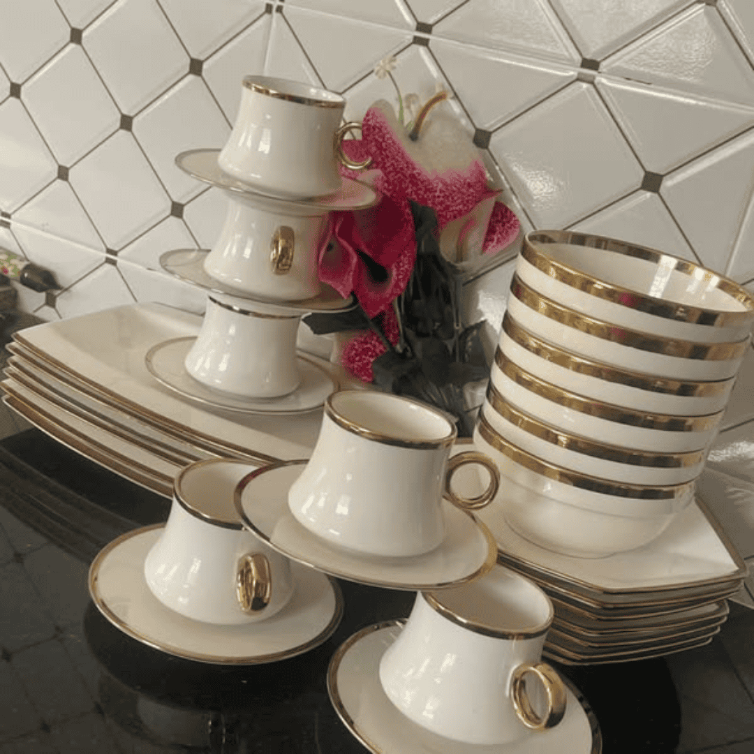 30 Pcs Gold Dinner Set