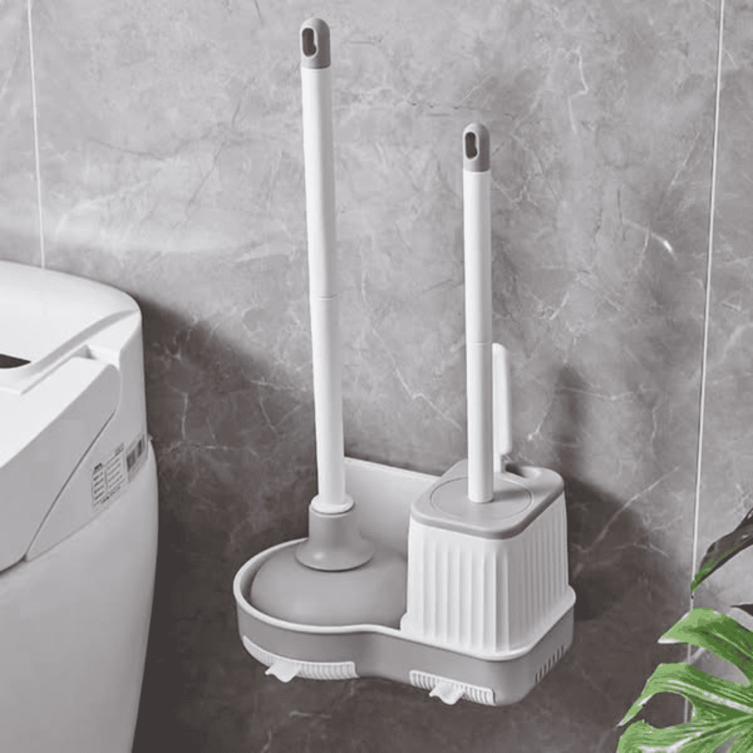3 in 1 Toilet Brush and Plunger Set