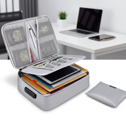 Fireproof and Water-Resistant Document Organizer
