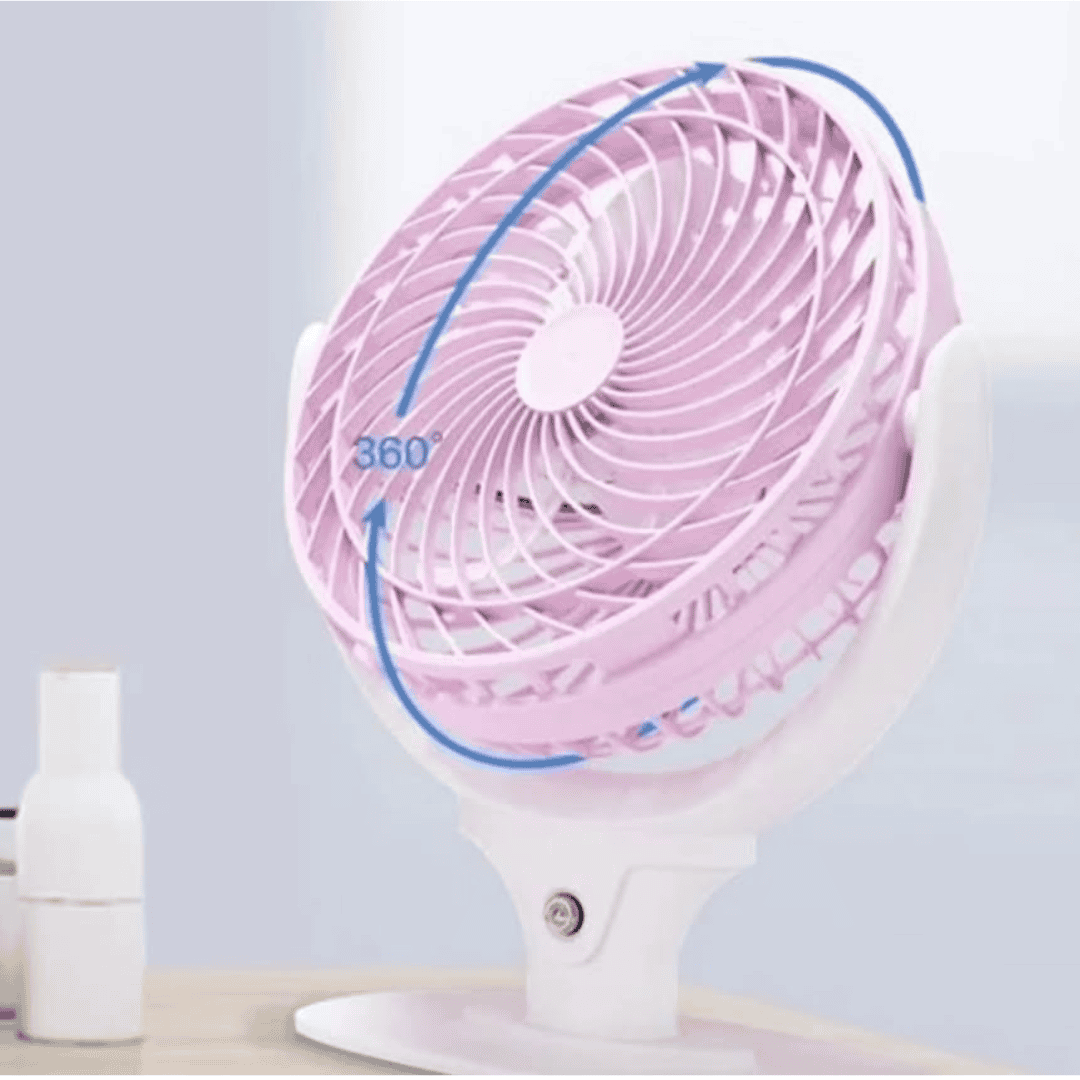 Rechargeable Powerful 3 Modes Desktop Fan