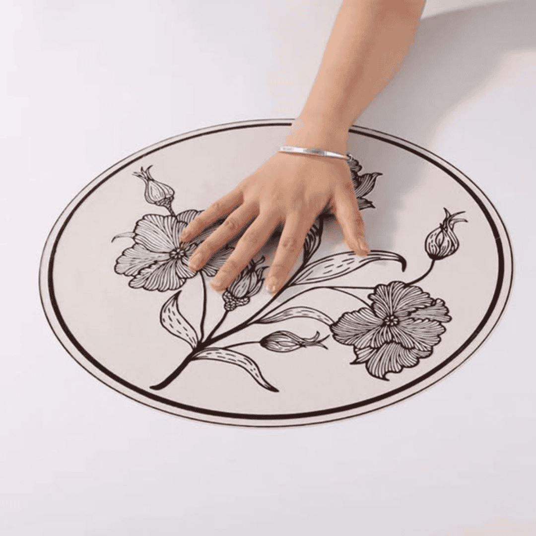 6Pcs Silver Placemats/Table Mats