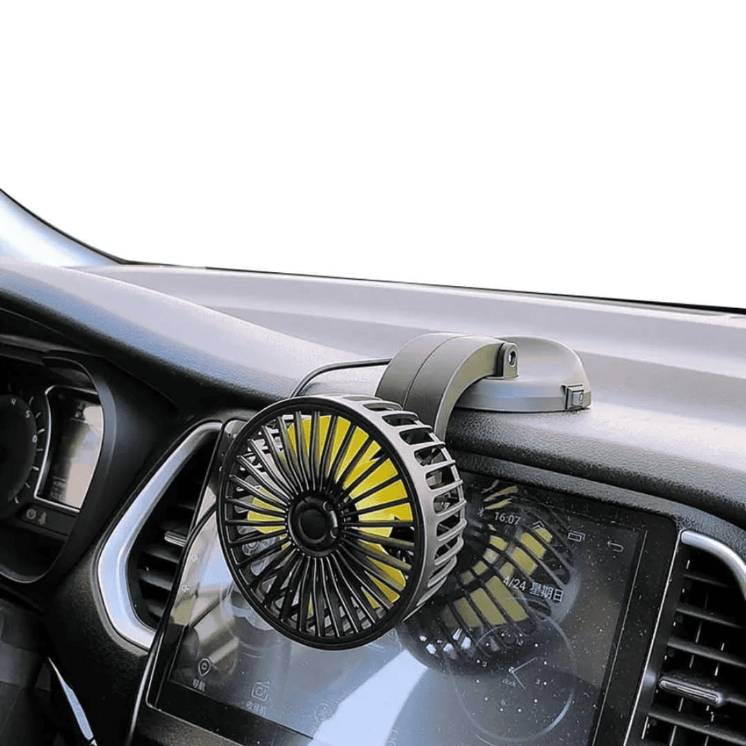 Universal Mini Auto Cooling Rotatable Car Fan