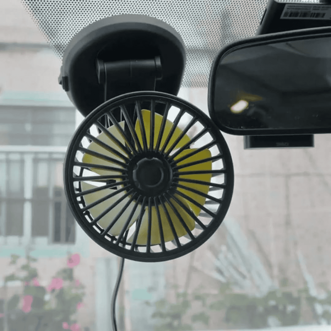 Universal Mini Auto Cooling Rotatable Car Fan