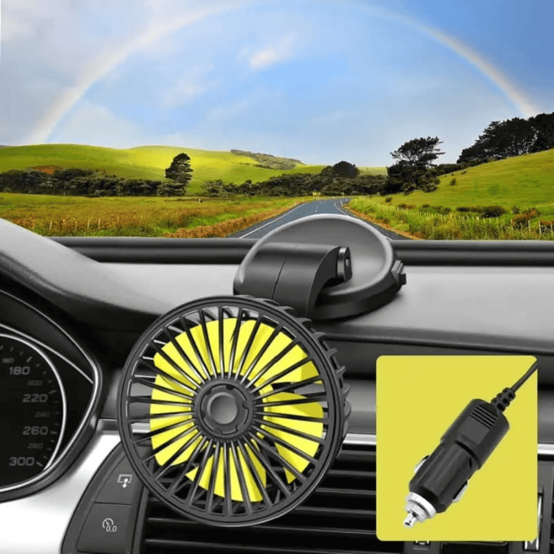 Universal Mini Auto Cooling Rotatable Car Fan