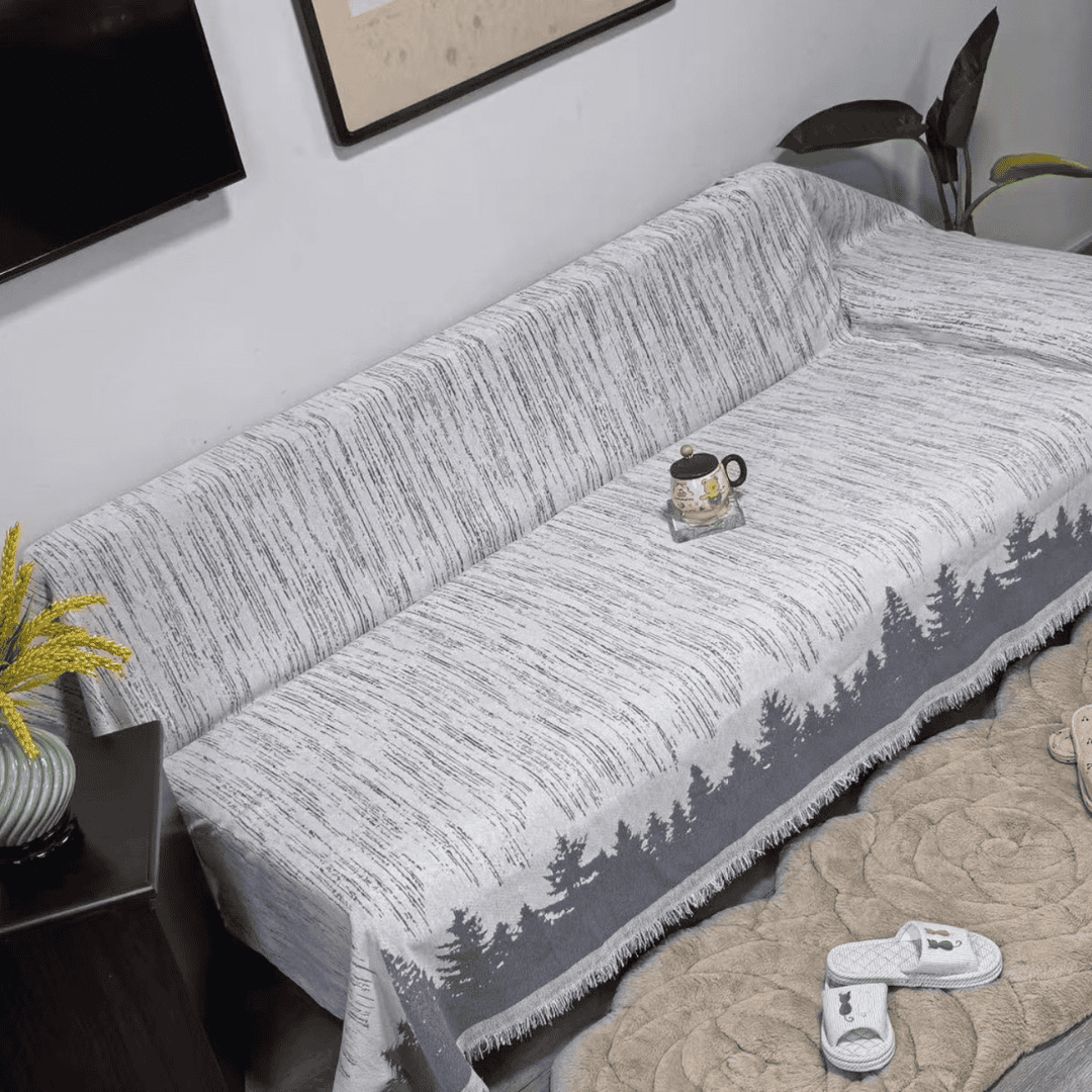 7-Seater Reversible Chenille Cotton Sofa Covers