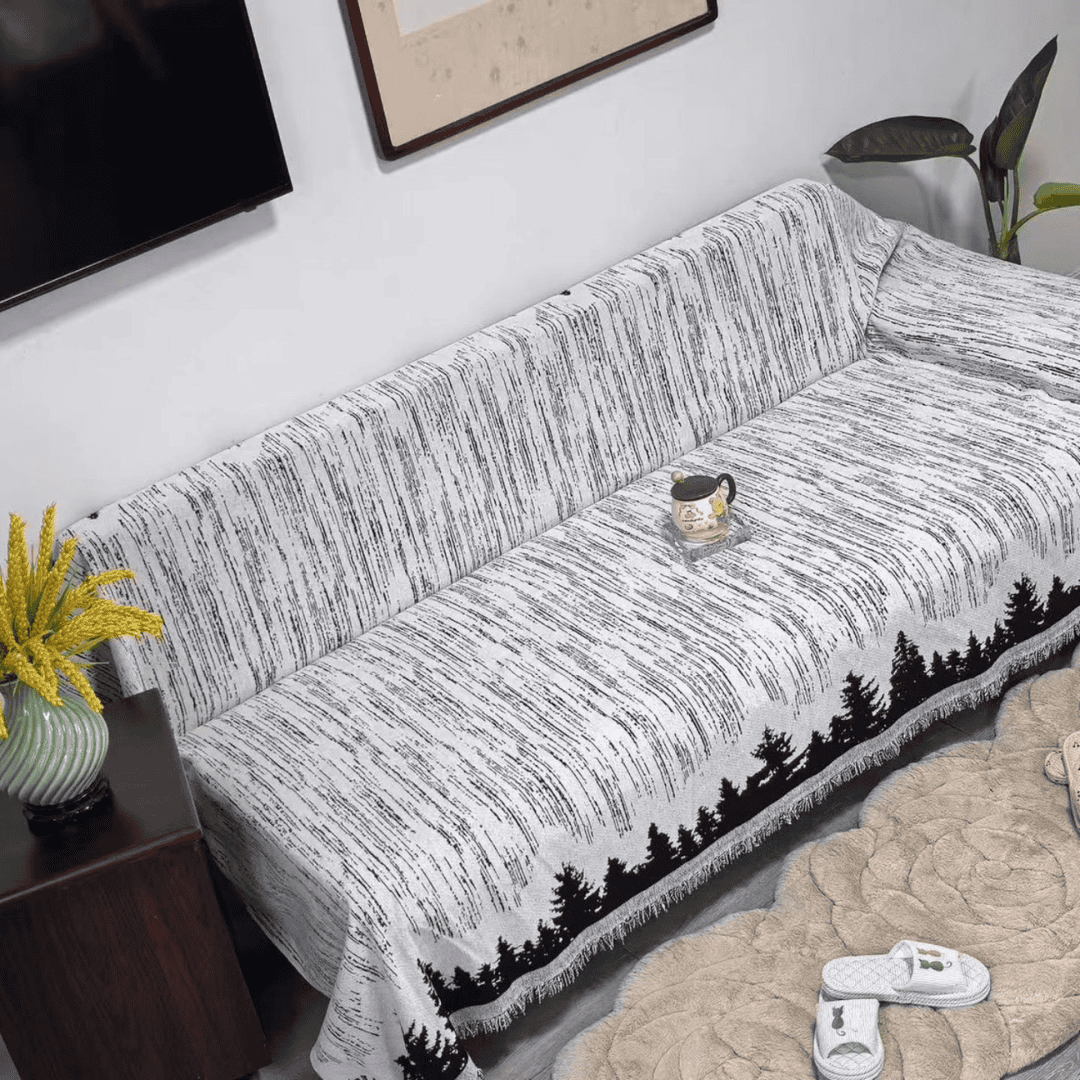 7-Seater Reversible Chenille Cotton Sofa Covers