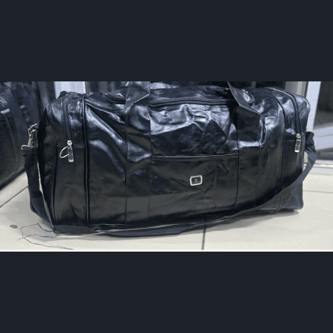 PU Leather Large Travel Duffel Bag