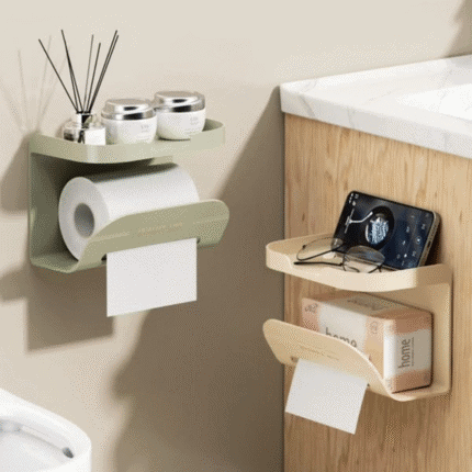 2-in-1 New Design Tissue Holder and Shelf