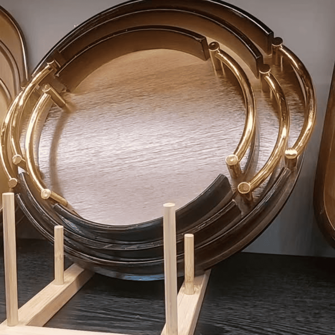 3pcs Multi-functional Bamboo Food Storage Trays