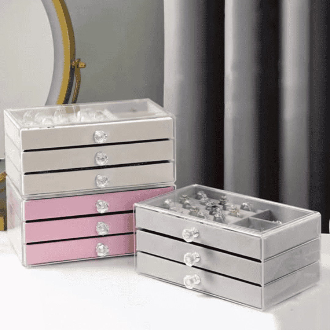 3-Layer Flannel Jewelry Box Drawer