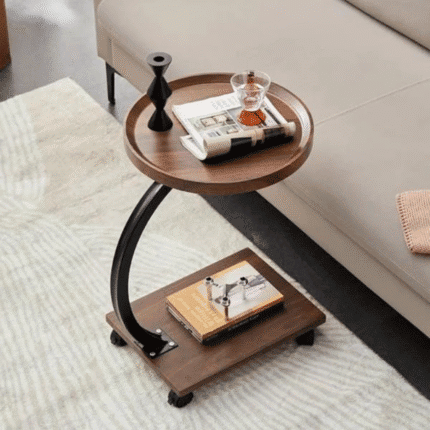 C-Shaped Snack Side Table