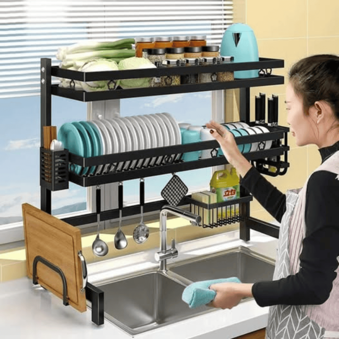 Heavy Duty Over the Sink Dish Rack 85cm