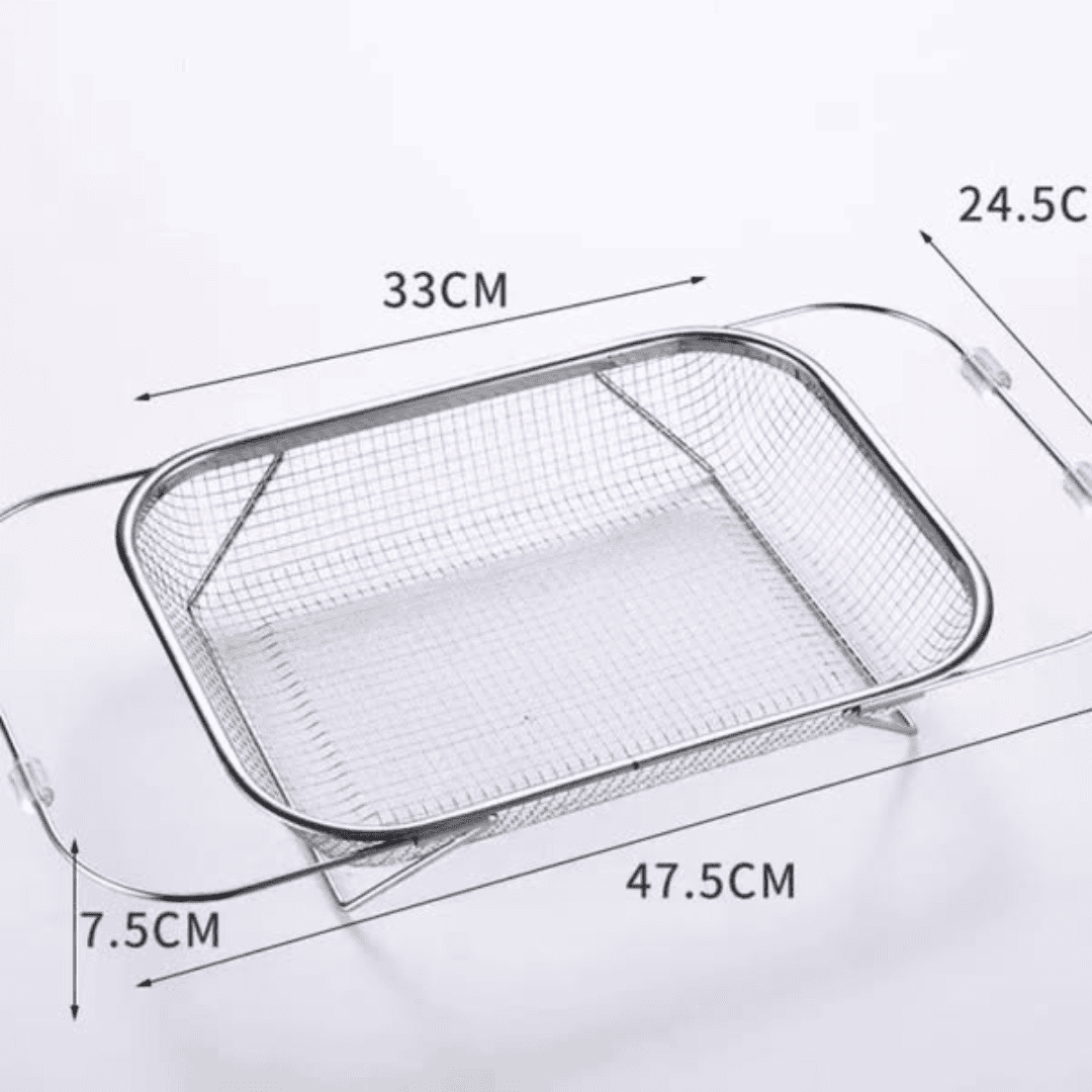 Stainless Steel Expandable Over-The-Sink Colander