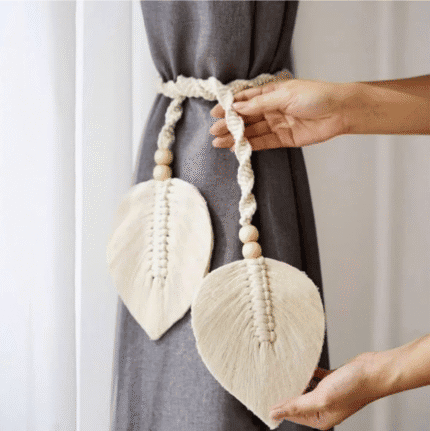 Leaf Curtains Tie with Straps