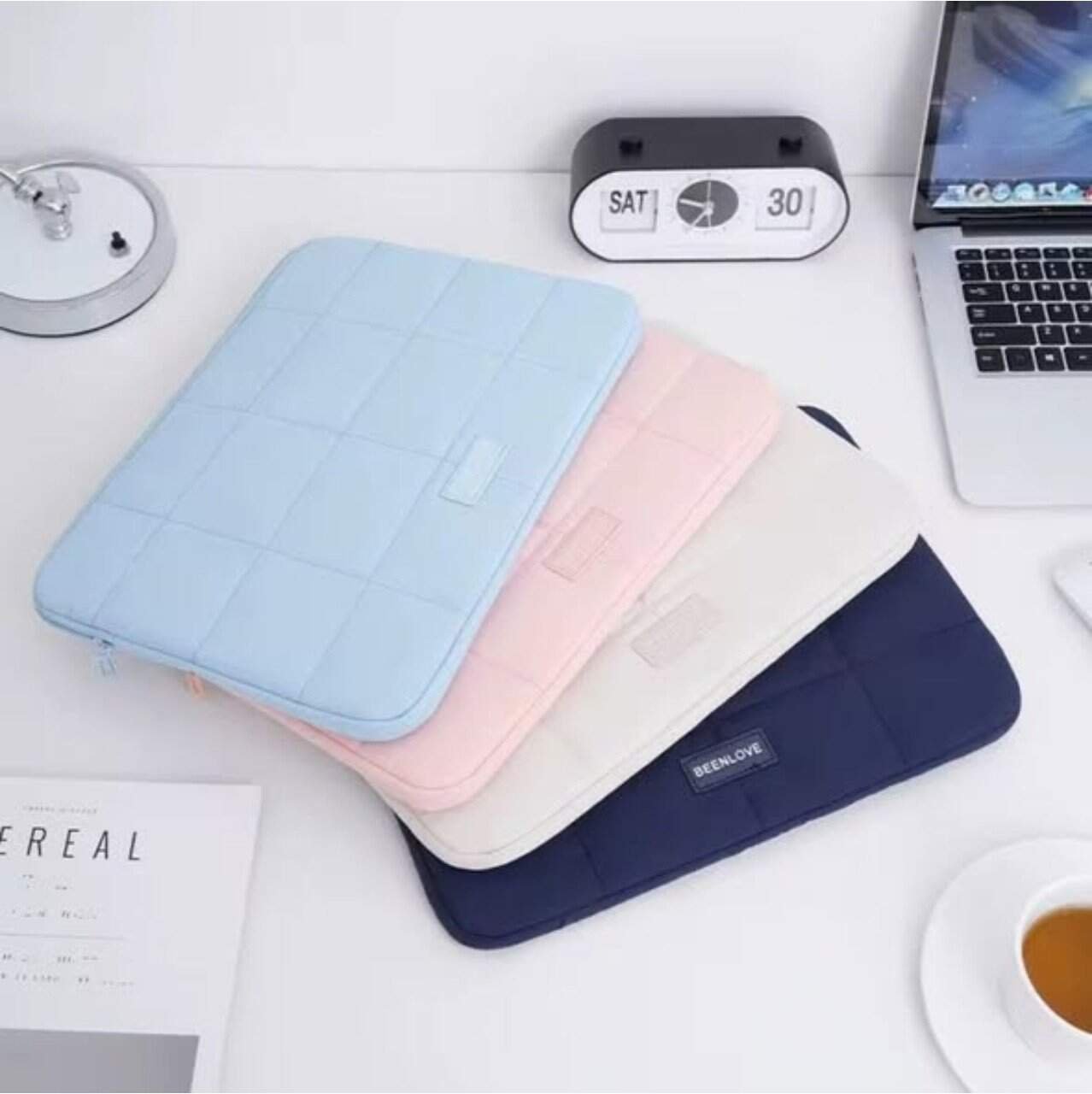 15.6 Inch Quilted Laptop Sleeve Bag
