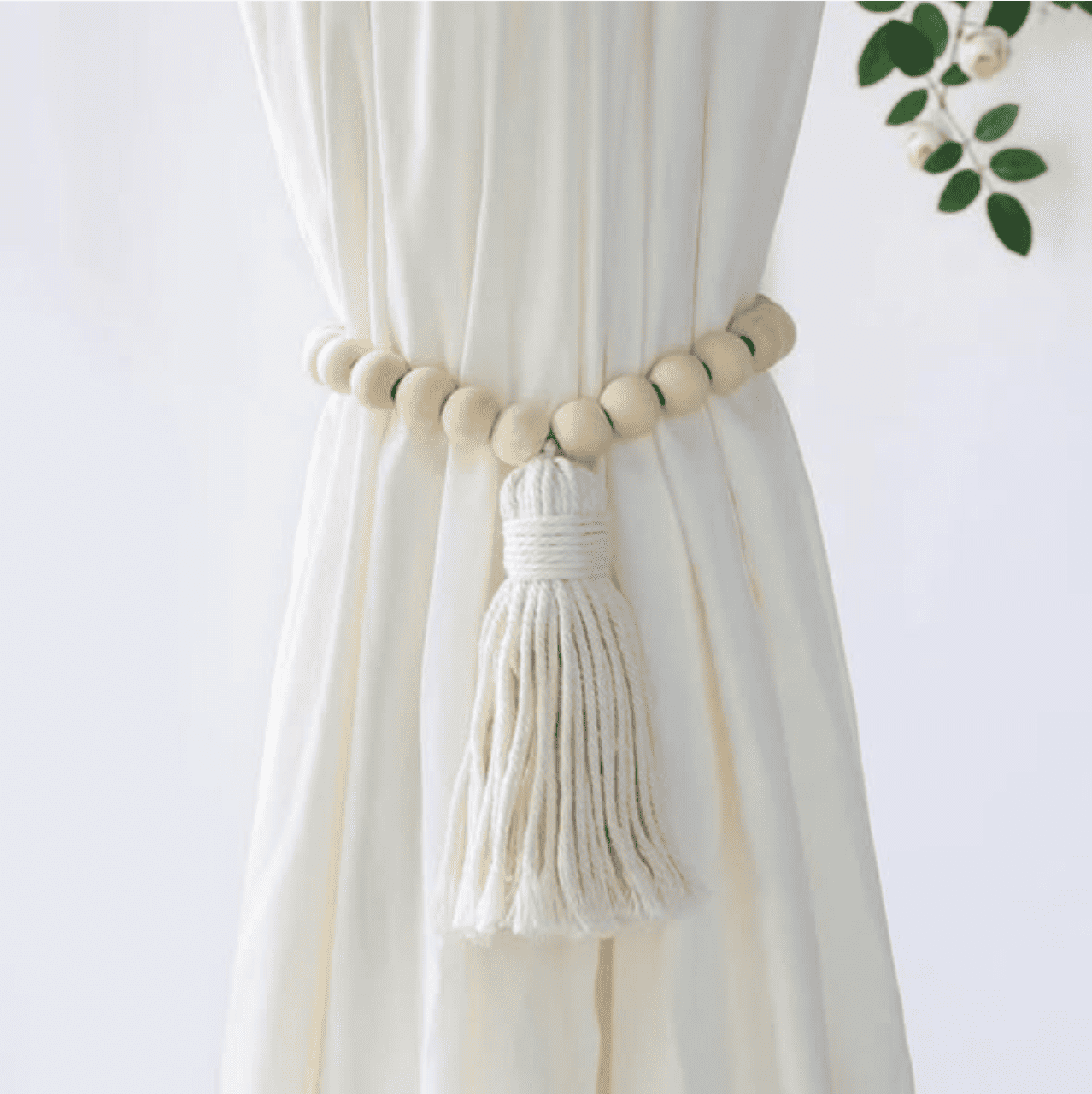 Wooden Beads Curtain Tie Backs