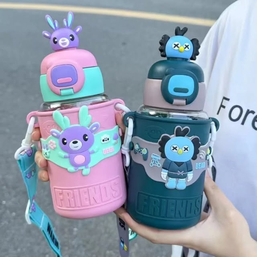 500ml Hot Cold Baby Bottle with Straw
