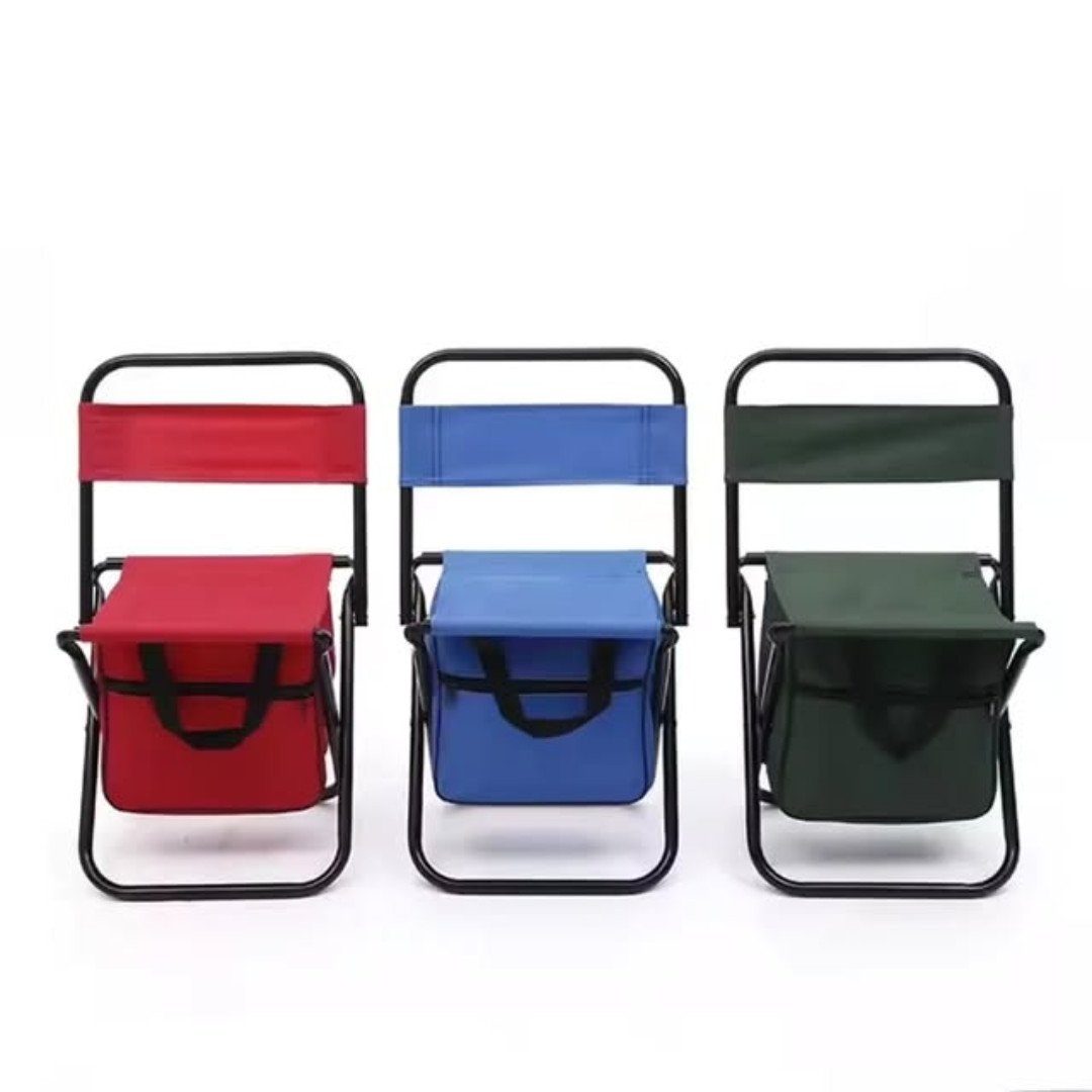 Kids Foldable Camping Chair with Storage Pouch