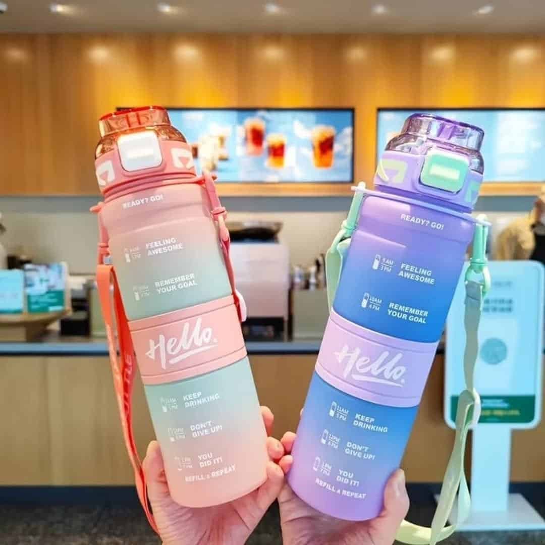 1L Motivational Outdoor Water Bottle