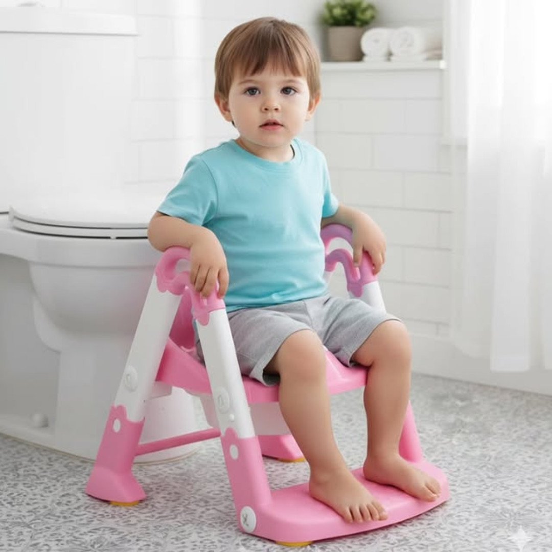Kids Potty Ladder with Built in Small Potty