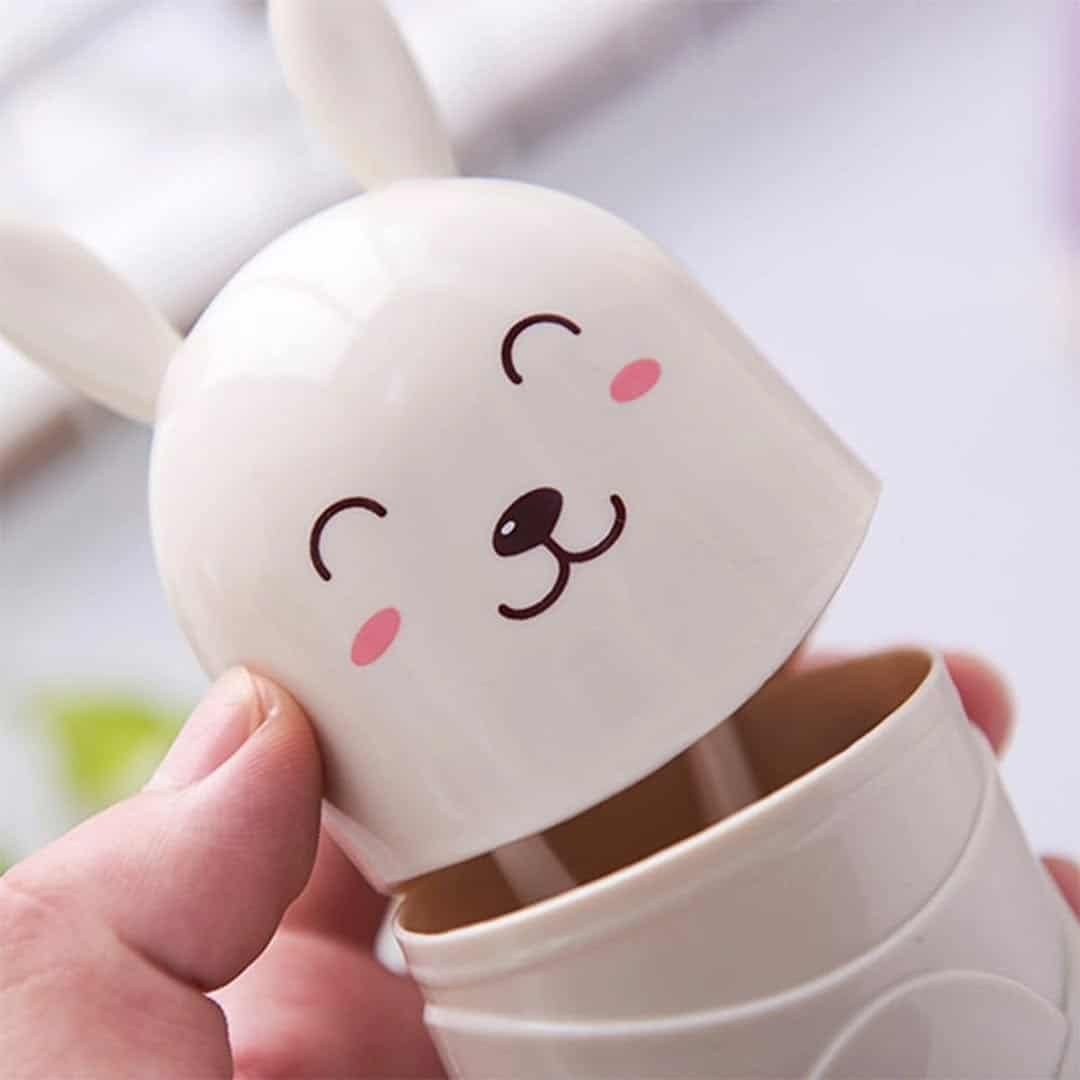 Cartoon Rabbit Travel Toothbrush Holder