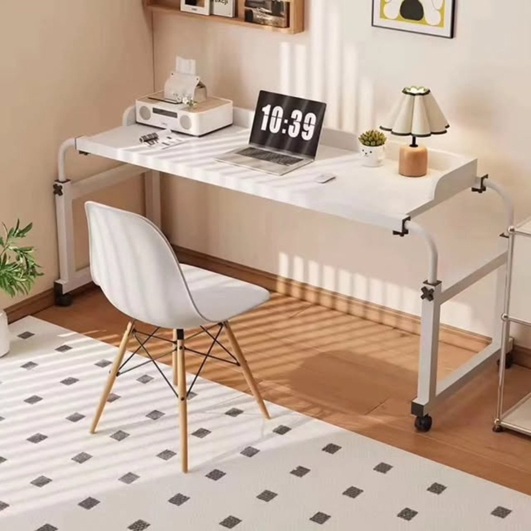 Adjustable Over Bed Laptop Desk with Wheels