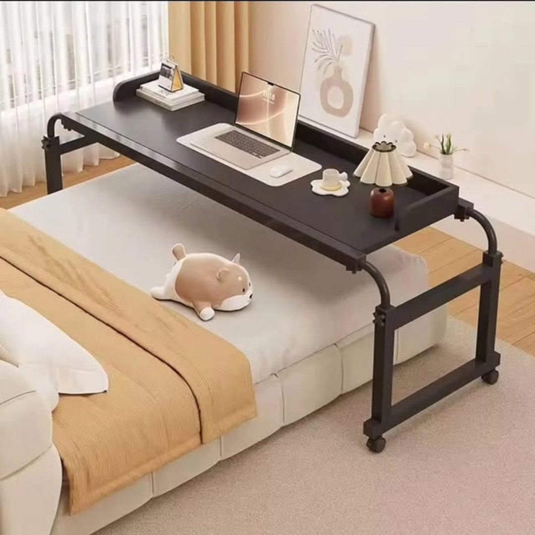 Adjustable Over Bed Laptop Desk with Wheels