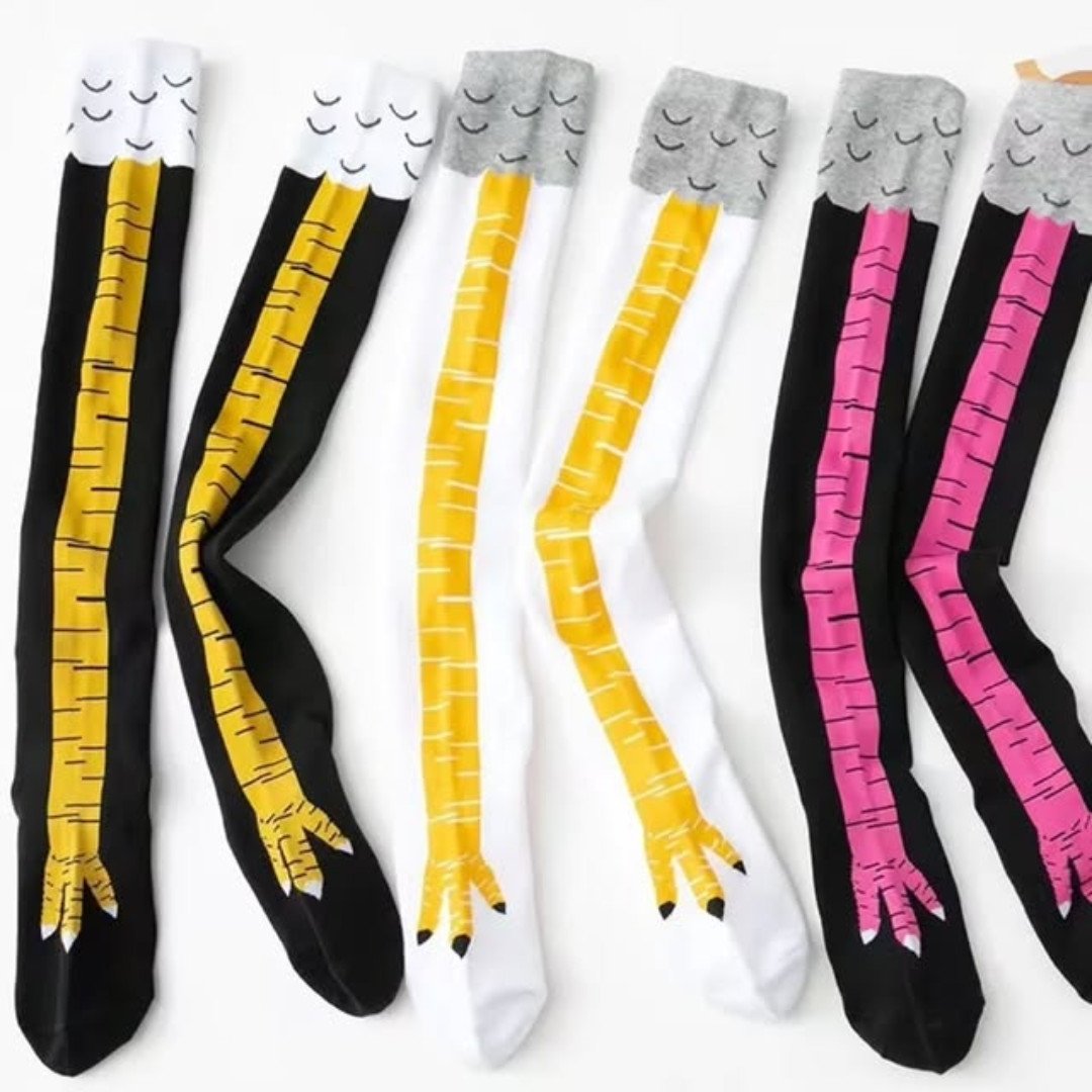 Halloween Funny Chicken Foot Socks