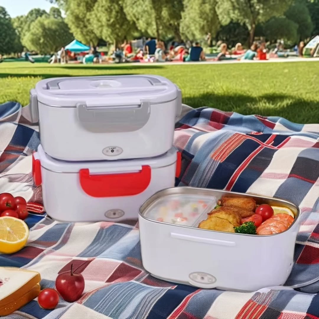 Electric Lunch Box with Metallic Inner
