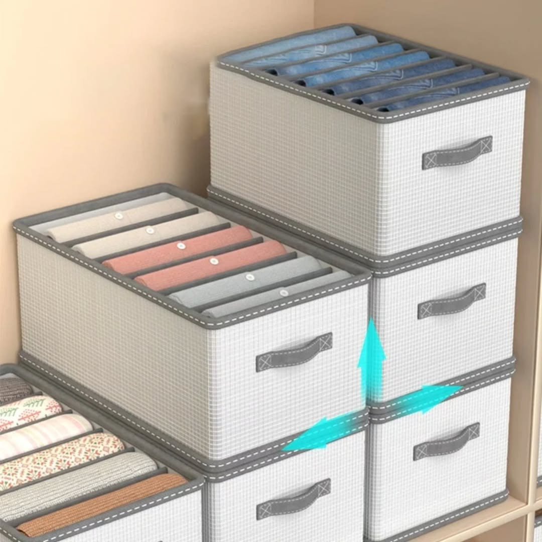 8 Grid Jeans Compartment Storage Box