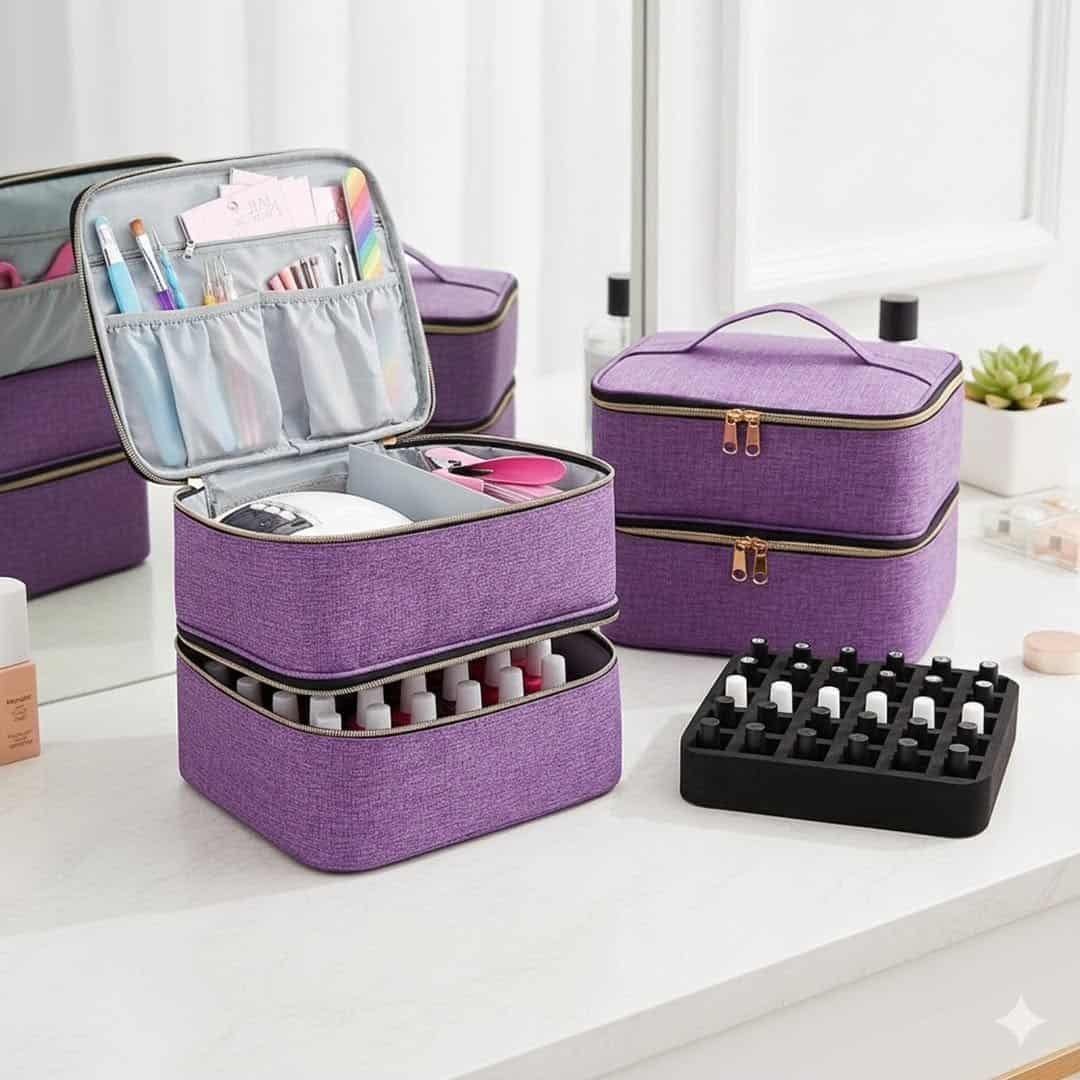Nail Polish Travel Organizer Storage Case