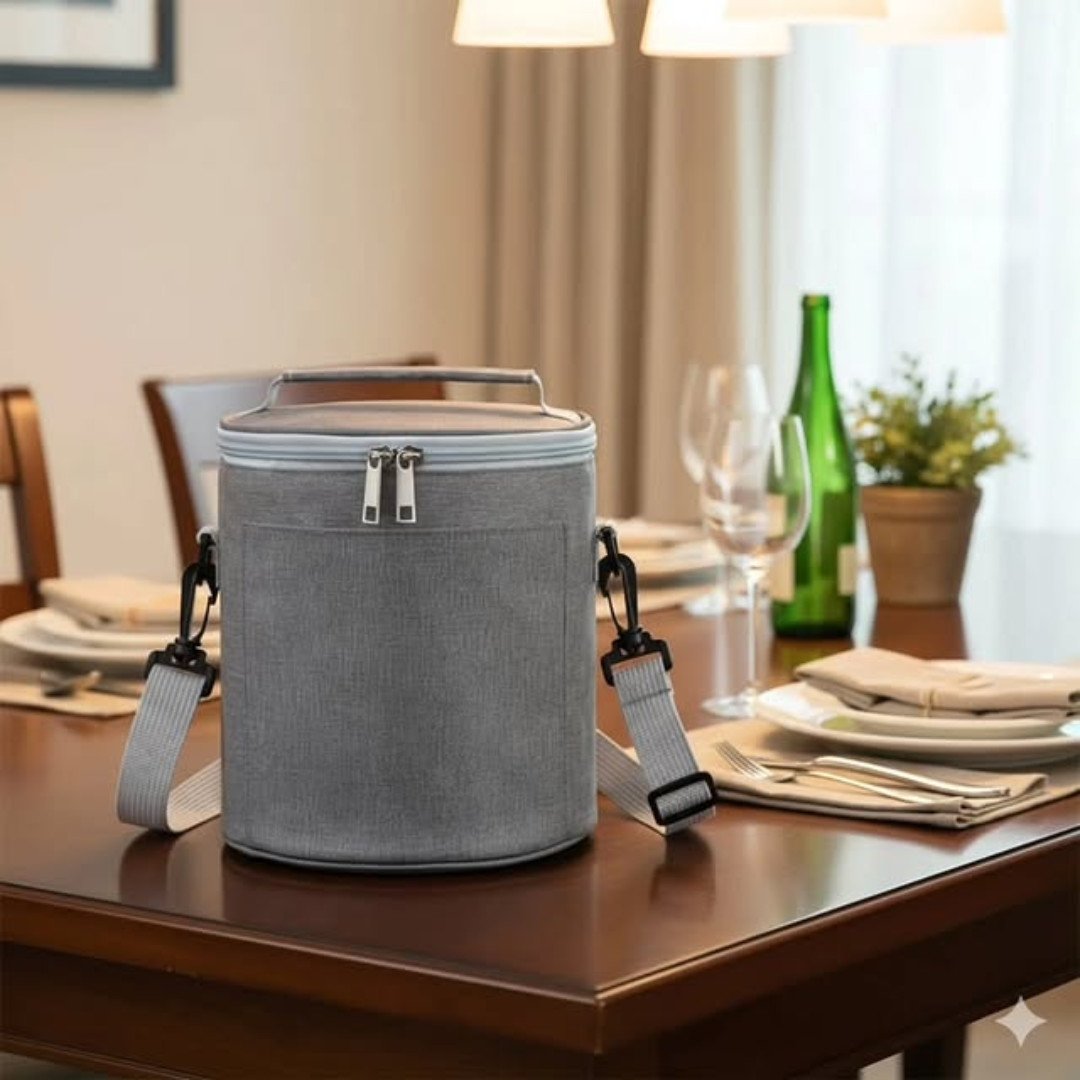 Insulated Round Lunch Bag