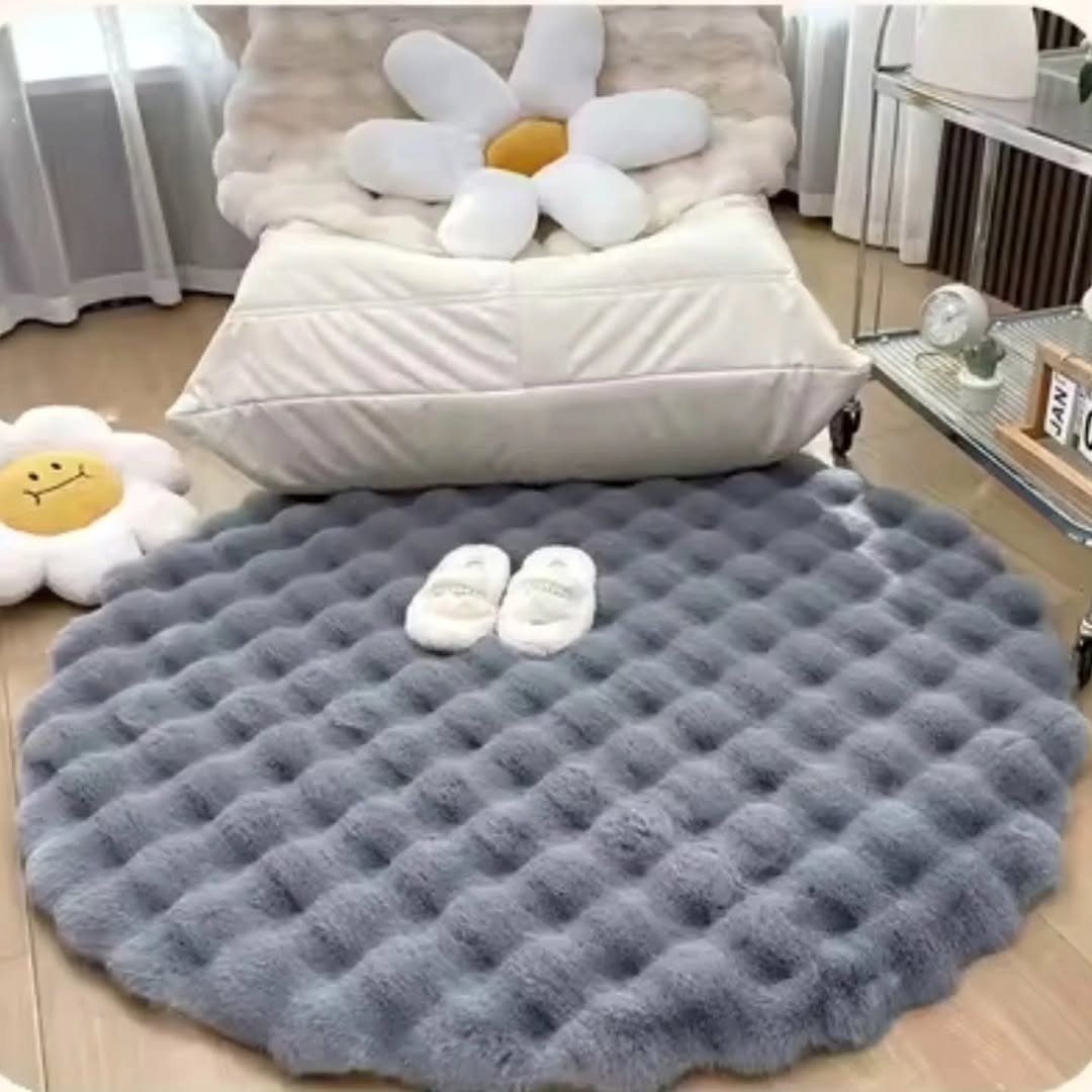 Fluffy Round Plush Rugs
