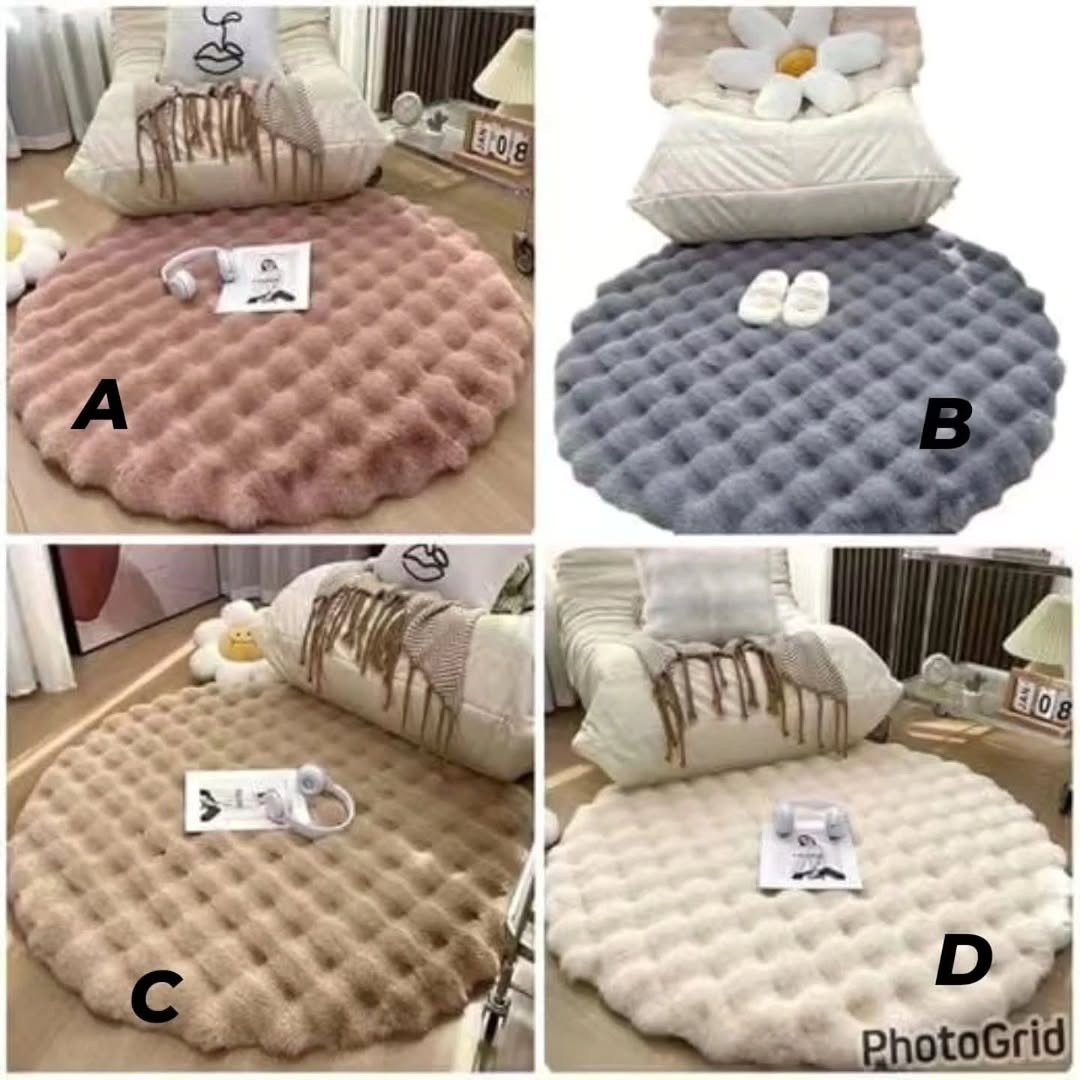 Fluffy Round Plush Rugs