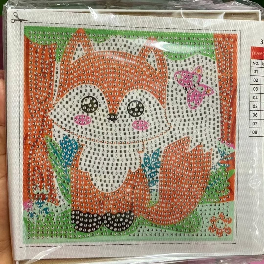 DIY Diamond Crystal Painting Cartoon with Frame Wall Décor