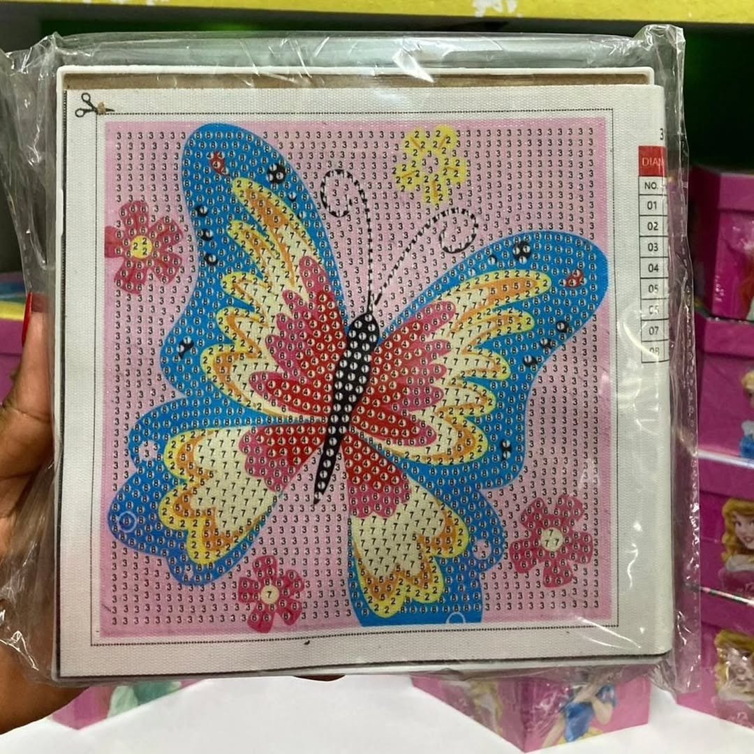 DIY Diamond Crystal Painting Cartoon with Frame Wall Décor