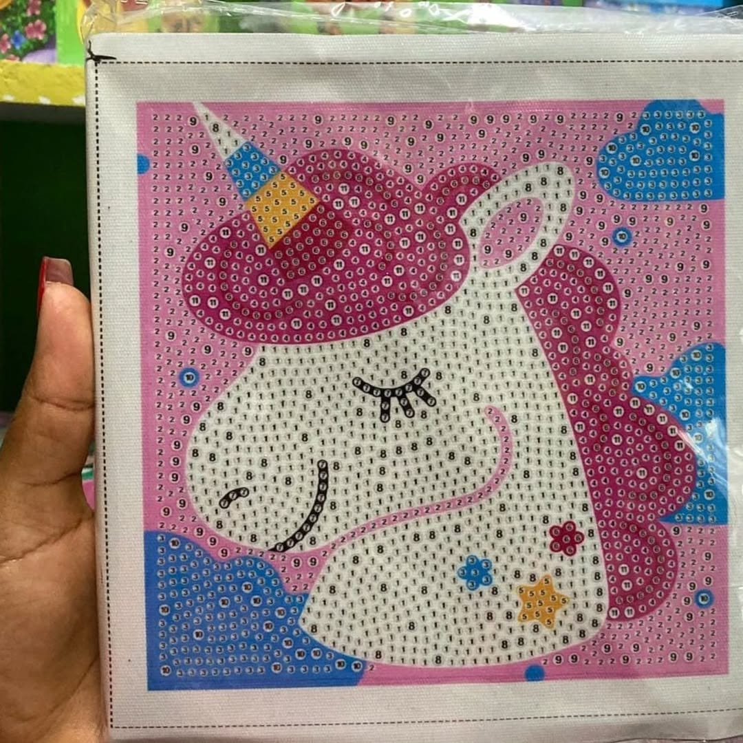 DIY Diamond Crystal Painting Cartoon with Frame Wall Décor