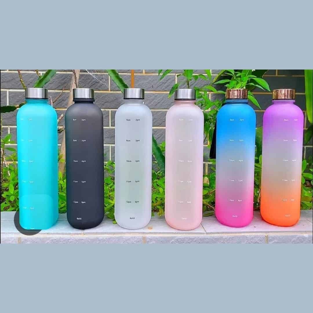BPA Free 1L Motivation Water Bottle