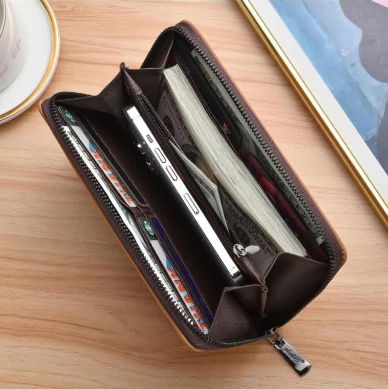 Long Leather Wallet