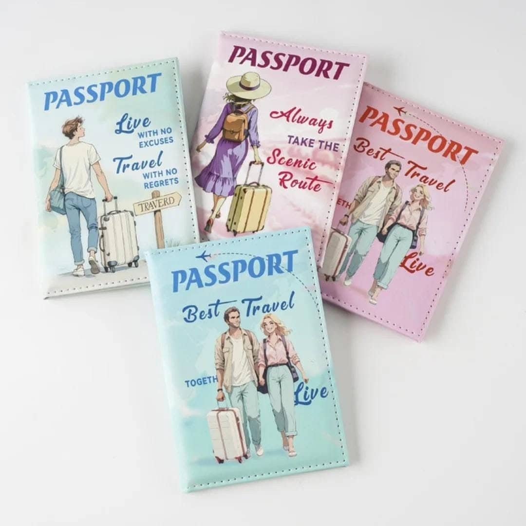 Synthetic Leather Passport Holder Wallet